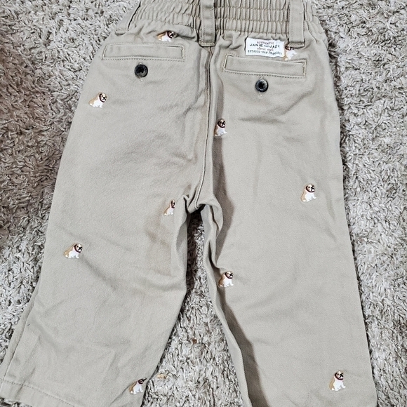 Janie and Jack Kakhi Puppy Embroidered Pants - Picture 4 of 6